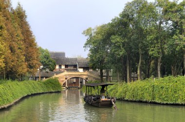 Çin, su Köyü wuzhen shanghai