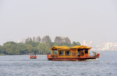 geleneksel gemide xihu (Batı Gölü), hangzhou, Çin