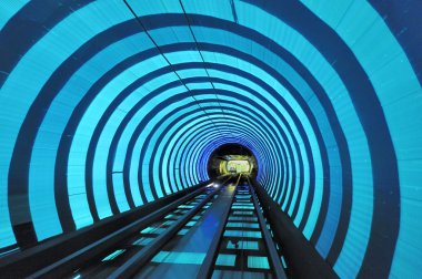 Bund Tourist Tunnel Shanghai clipart