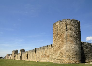 Medieval wall of Avila in Spain clipart