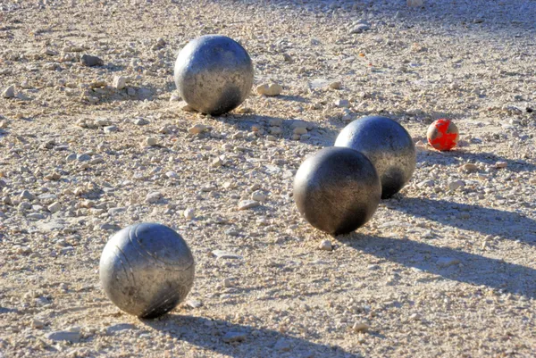 Jogando jeu de boules na França — Fotografia de Stock