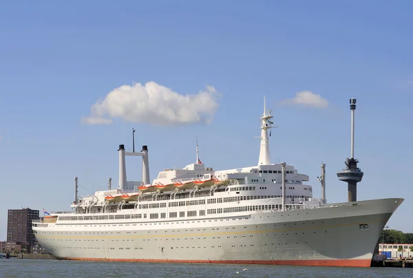 stock image Ocean liner in the harbor of Rotterdam