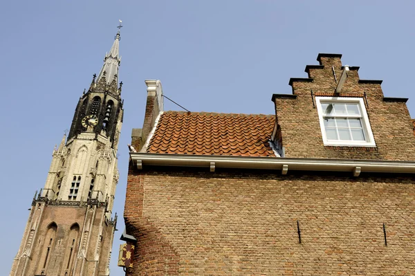 Mittelalterlicher Delft in den Niederlanden — Stockfoto