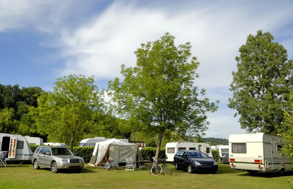 フランスでのキャンプ — ストック写真