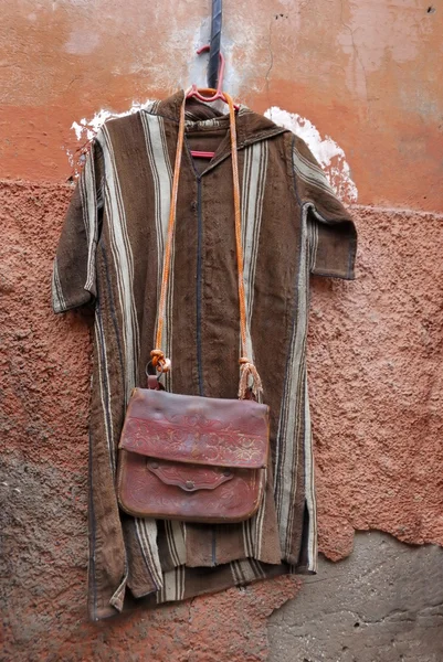 Oblečení na prodej v Maroku — Stock fotografie