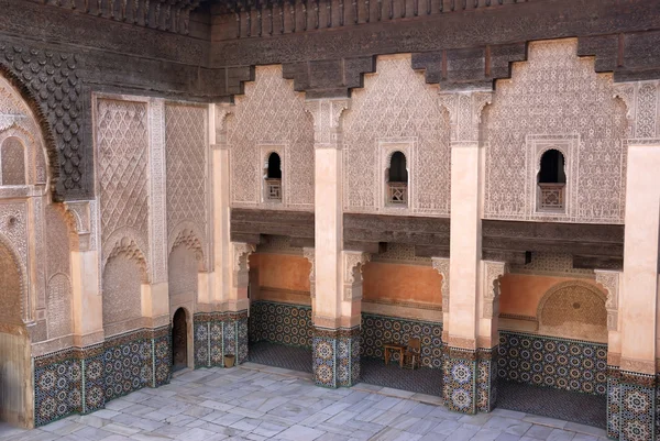 Ali Ben Youssef Madrassa en Marrakech, Marruecos — Foto de Stock