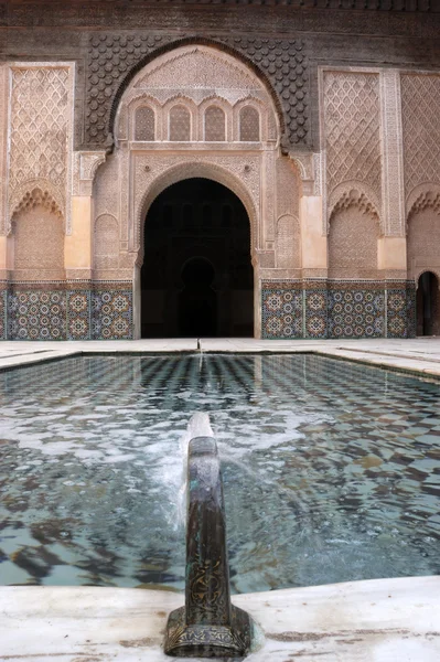 Ali ben youssef madrasa v marrakech, Maroko — Stock fotografie