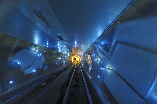Bund Touristischer Tunnel Shanghai — Stockfoto