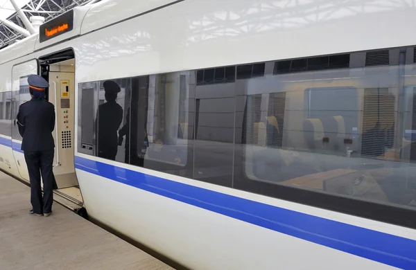 Tåg från shanghai till hangzhou — Stockfoto