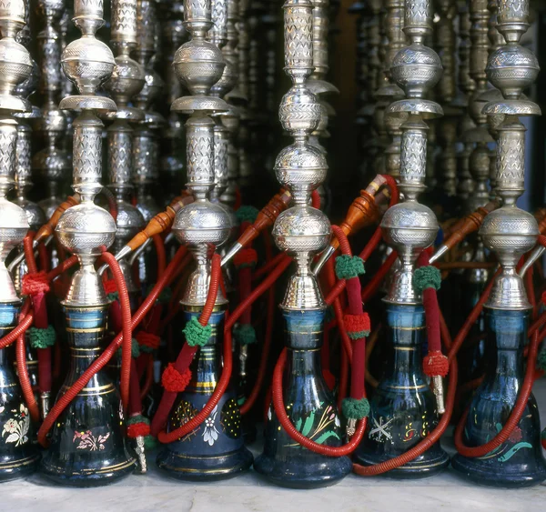 Hookahs in front of restaurant — Stock Photo, Image