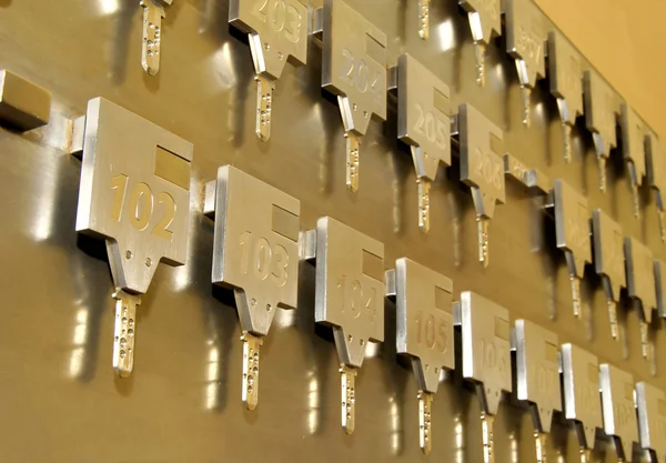 Schlüssel in einem Hotel — Stockfoto