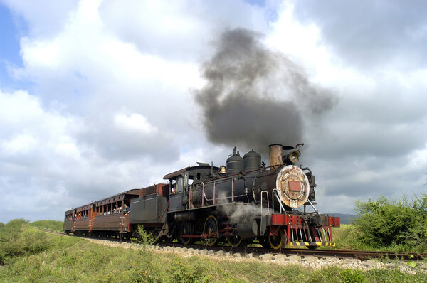 Old train in Cuba