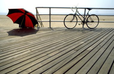 Coney island boardwalk clipart