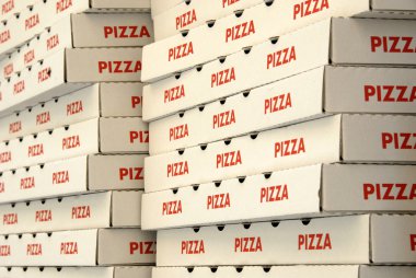 Pizza boxes clipart