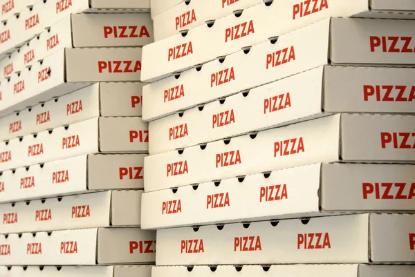 Pizza lådor — Stockfoto