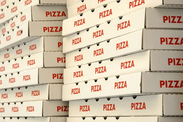 Pizza boxes Royalty Free Stock Photos