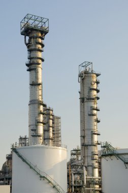 Oil refinery plant at the Botlek clipart