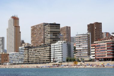 Akdeniz sahil Benidorm'da, İspanya