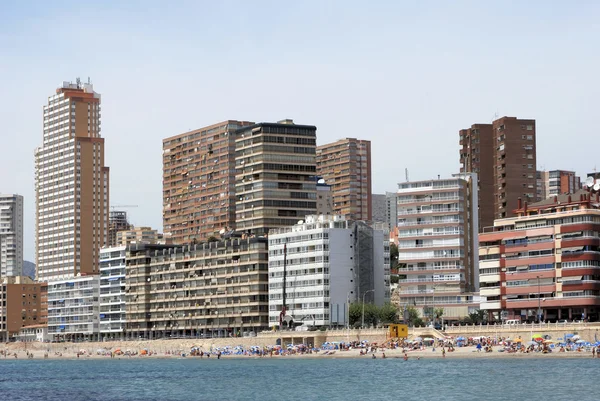 Stranden i benidorm, Spanien — Stockfoto