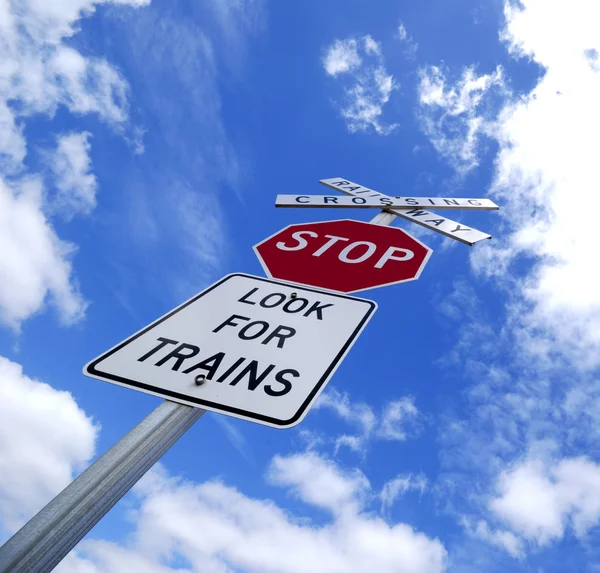 Look for the trains — Stock Photo, Image