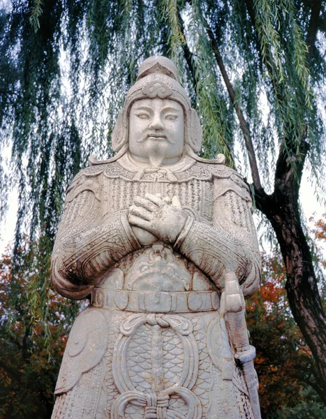 Guard at "Way of Souls" Ming Tombs, Beijing, China — Stock Photo, Image
