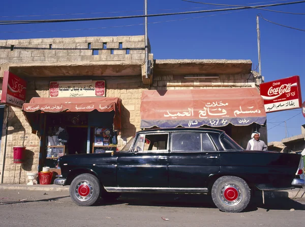 Rua em uma pequena aldeia, Jordânia — Fotografia de Stock