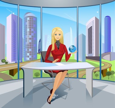 Business- lady clipart