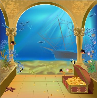 Underwater world clipart