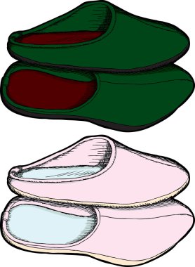 Pairs of Slippers clipart