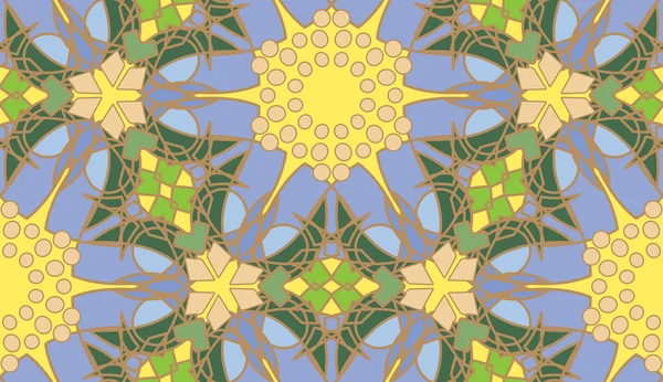 Kaleidoscope Star Burst Pattern — Stock Vector