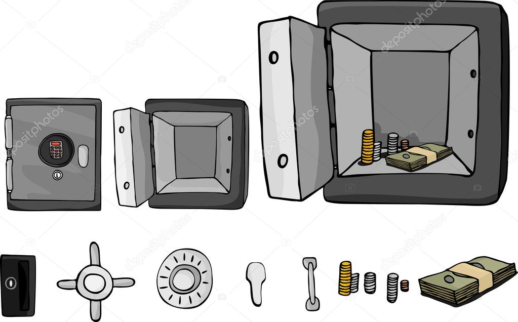 Fireproof Safe With Parts