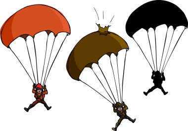 Parachute Jumper clipart