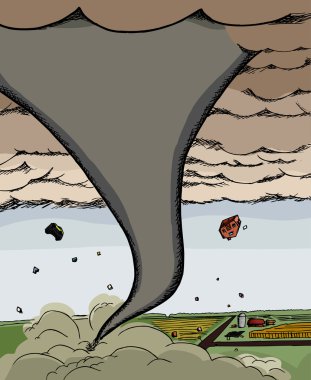 Powerful Tornado clipart