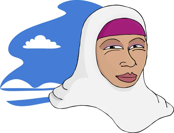 Klidný muslimská žena — Stock fotografie