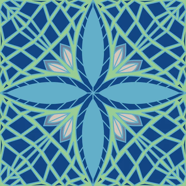 화려한 민트 패턴 — 스톡 사진