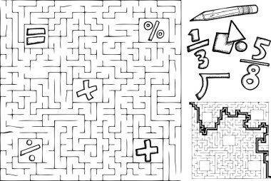 Math Maze clipart