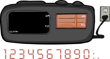 Clock Radio clipart