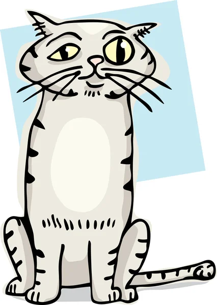 Süße Katze Karikatur — Stockfoto