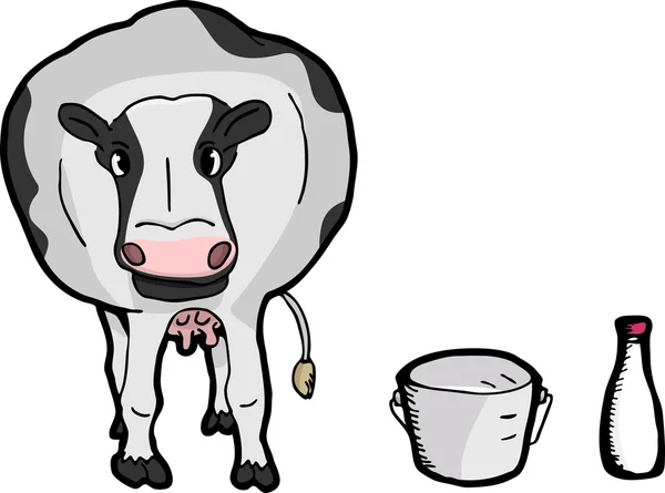 Carino cartone animato mucca — Foto Stock