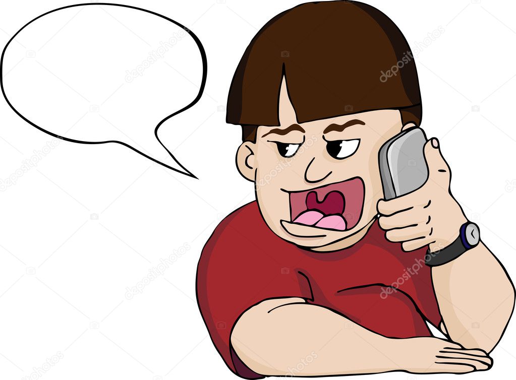 Loud Mouth Man on Phone