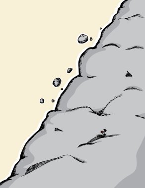 Falling Rocks clipart