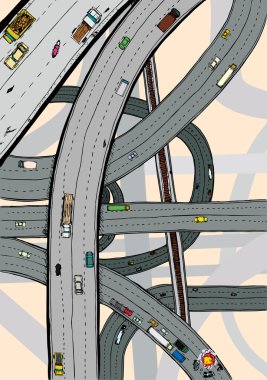 Twisted Highways clipart