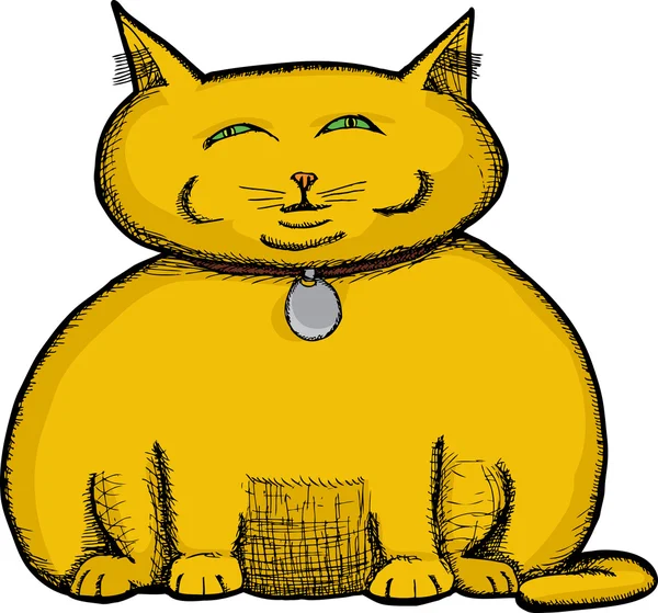 Gato gordo — Archivo Imágenes Vectoriales