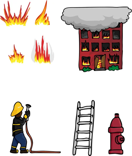 Collezione antincendio 01 — Vettoriale Stock