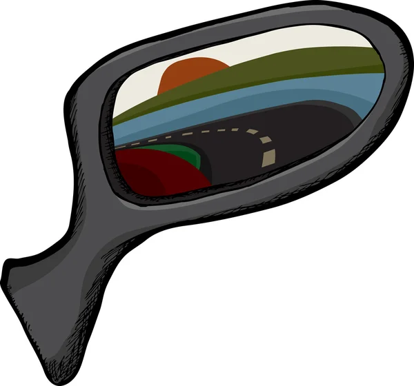 Specchio vista laterale — Vettoriale Stock