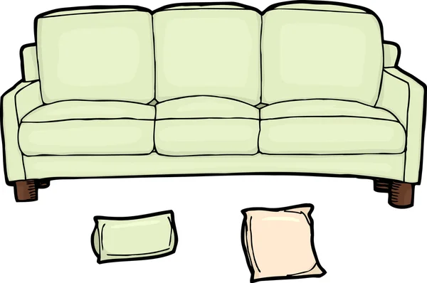 Langes Sofa — Stockvektor