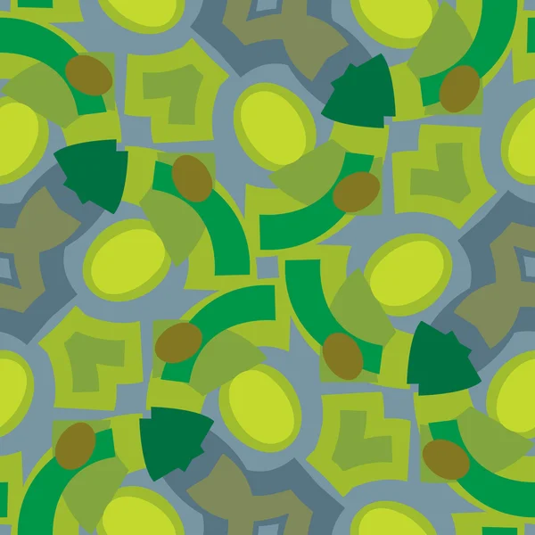 Grüne nahtlose Formen — Stockvektor