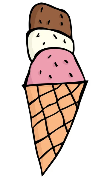Ice Cream Cone — Stock Vector