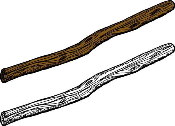 Isolerade twig — Stock vektor