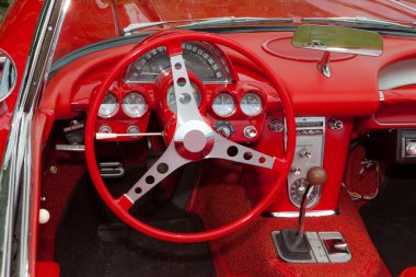 Corvette Dashboard clipart